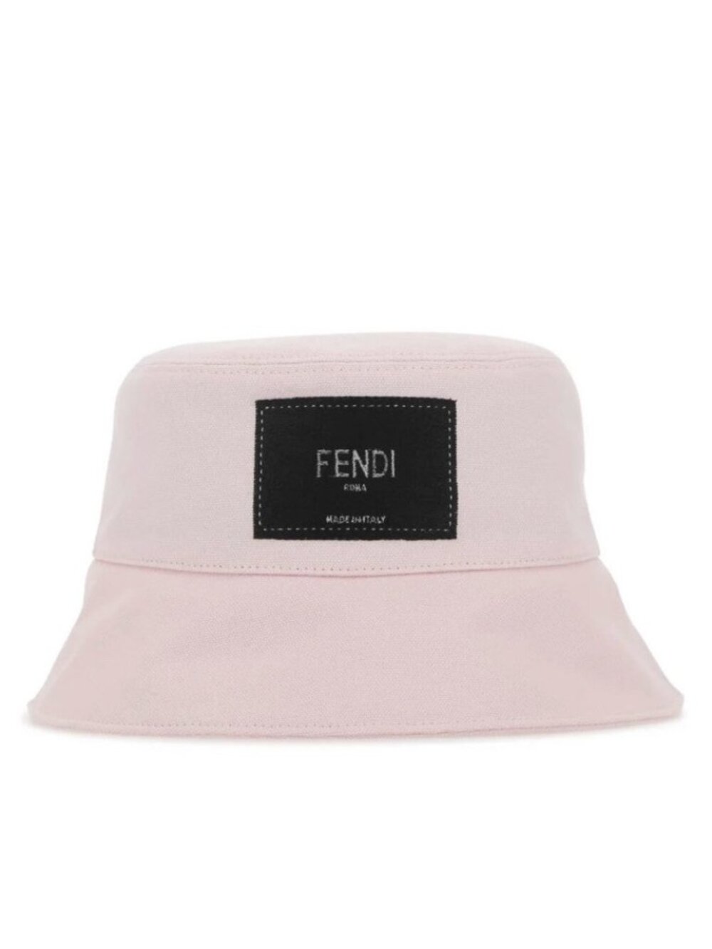 NWT Fendi Roma Logo Patch Bucket Hat PINK Sz S 100% Authentic